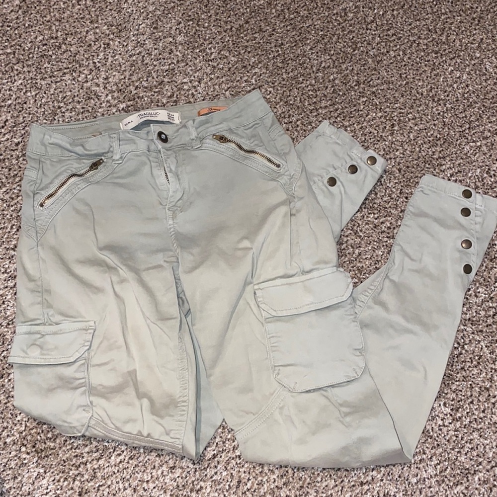 ZARA Trafaluc | Green Cargo Jeans